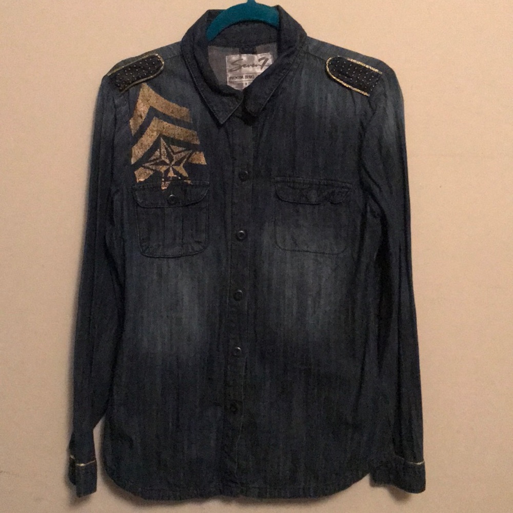 Seven 7 Denim button down